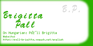 brigitta pall business card